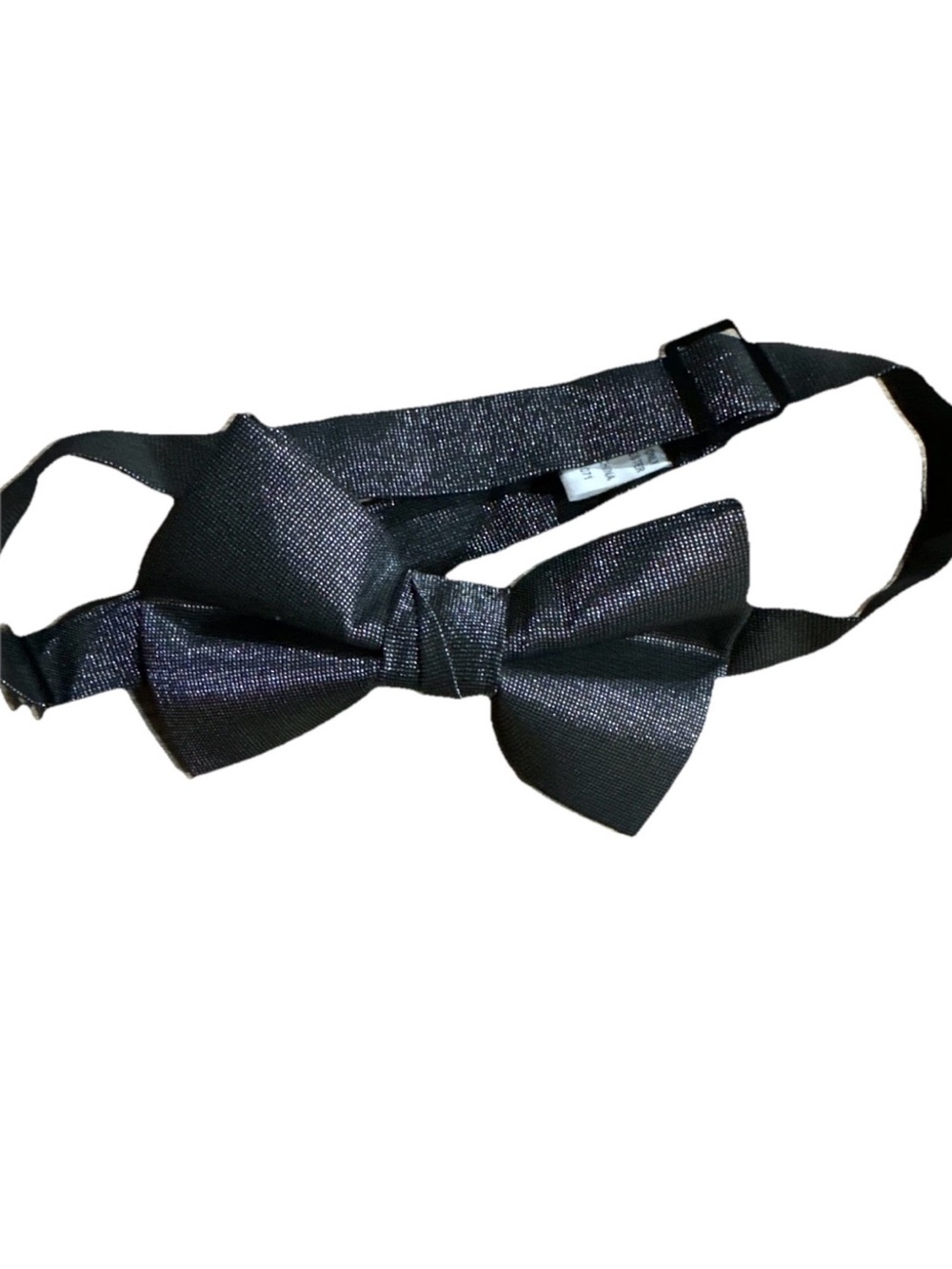 Men's Silver Color Adjustable Pre-Tied Bow Tie